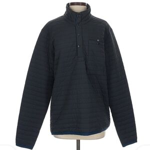 Relwen Windzip Popover Jacket Navy Blue Quilted Quarter Zip Men's‎ S